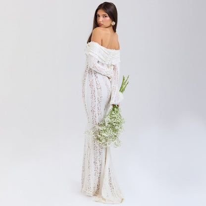 Maxikleid aus Spitze