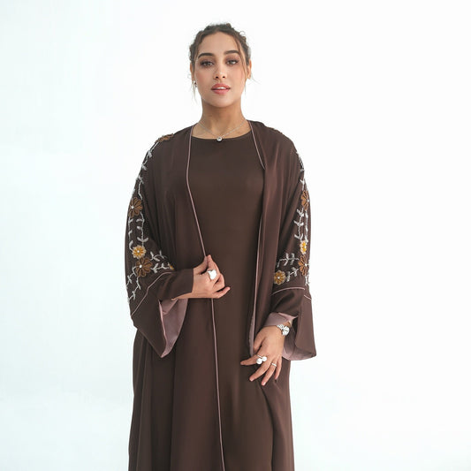 Bestickter Kimono mit Blumenmuster