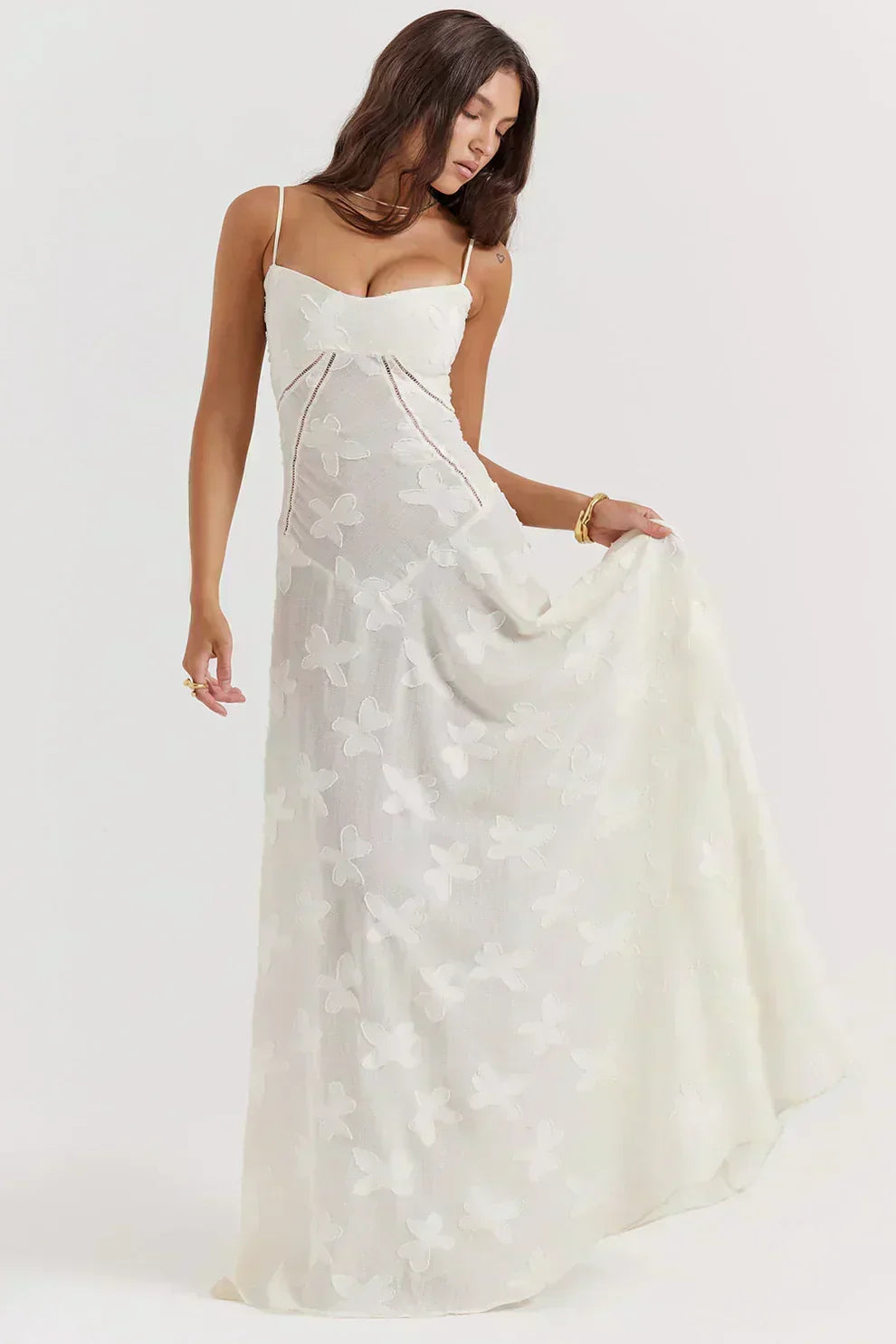 Maxikleid mit Blumenmuster