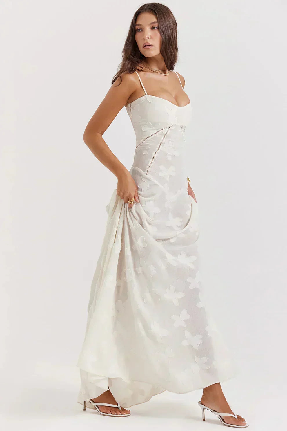 Maxikleid mit Blumenmuster