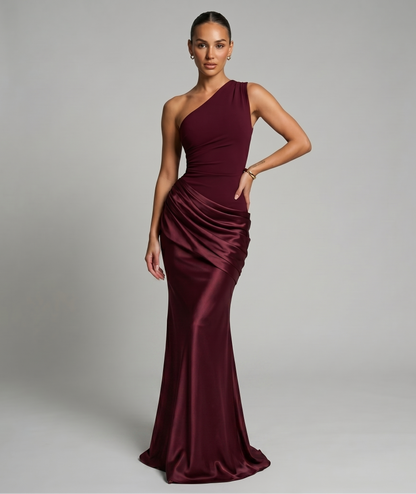 Elegantes One-Shoulder-Kleid
