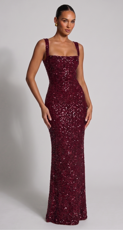 Abendkleid mit Pailletten