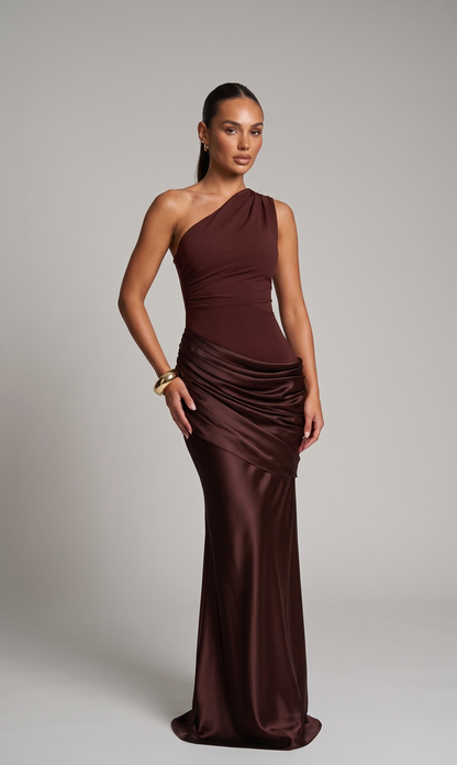 Elegantes One-Shoulder-Kleid