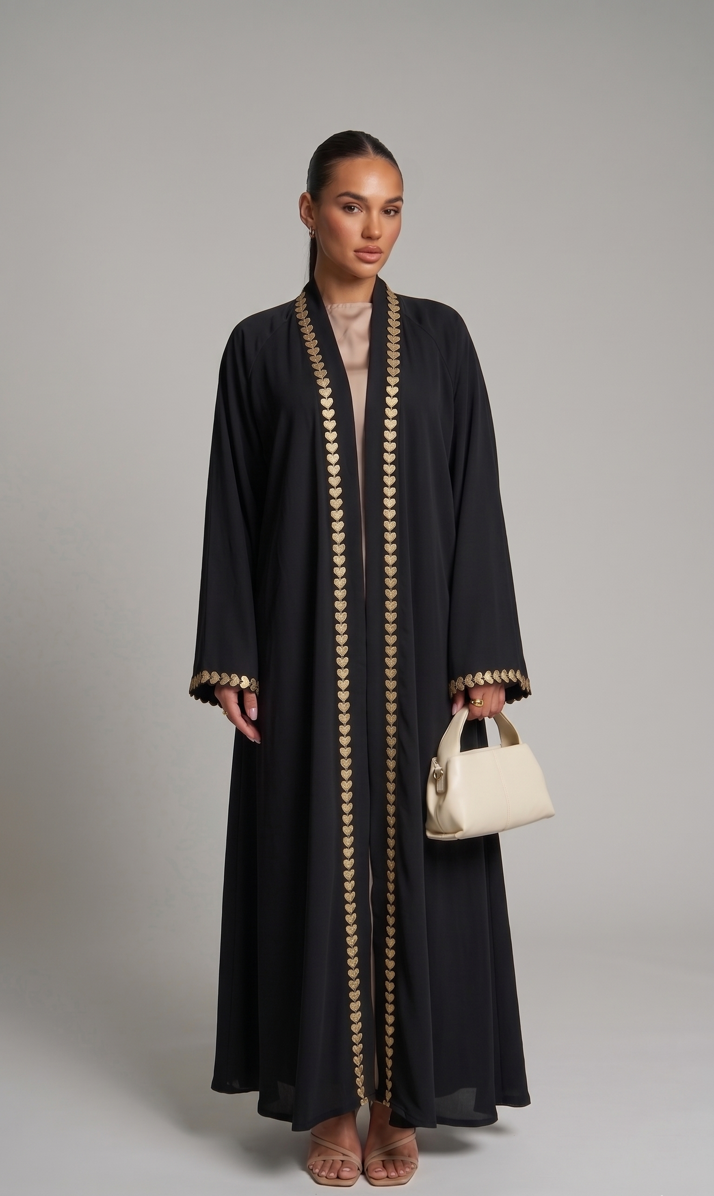 Kimono mit floralen Details