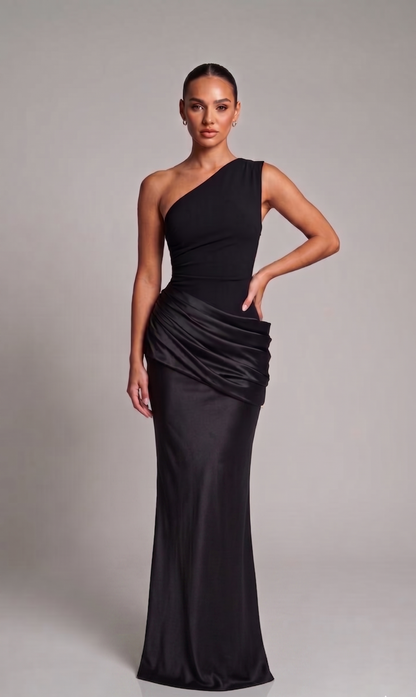 Elegantes One-Shoulder-Kleid