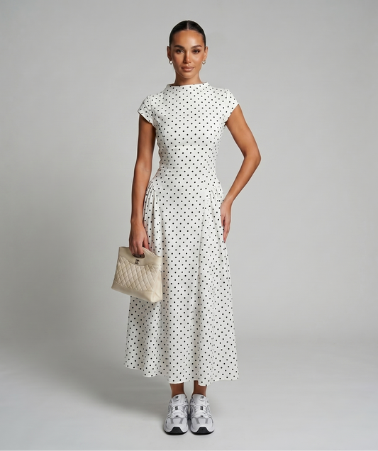 Polka Dot Maxikleid