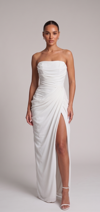 Abendkleid mit Beinschlitz