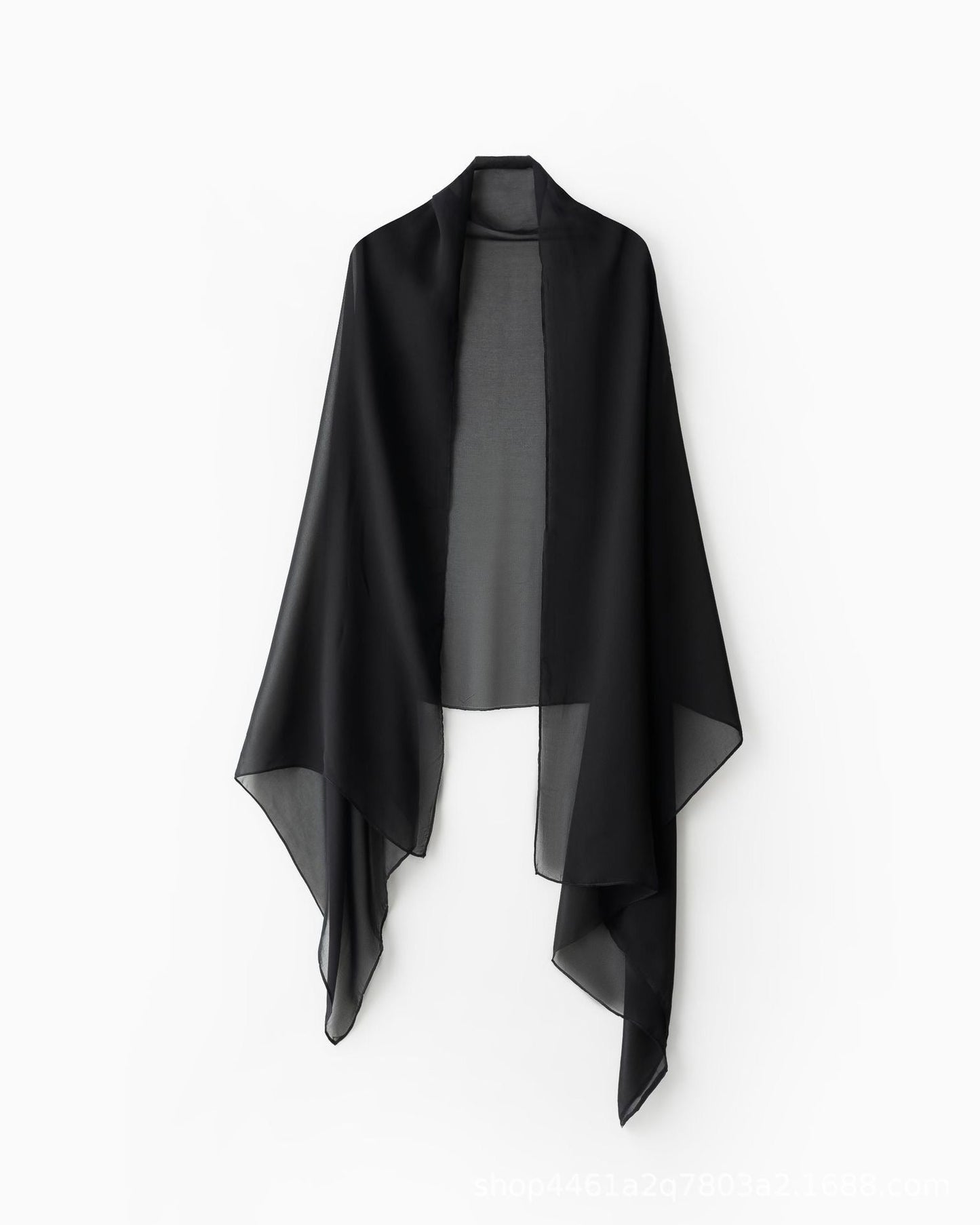Noir Abaya mit Strass und Tuch