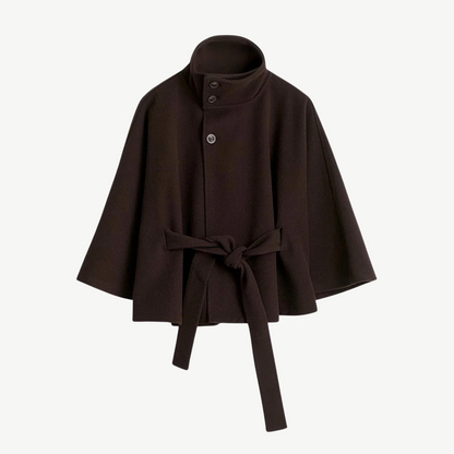 Poncho mit Gürtel